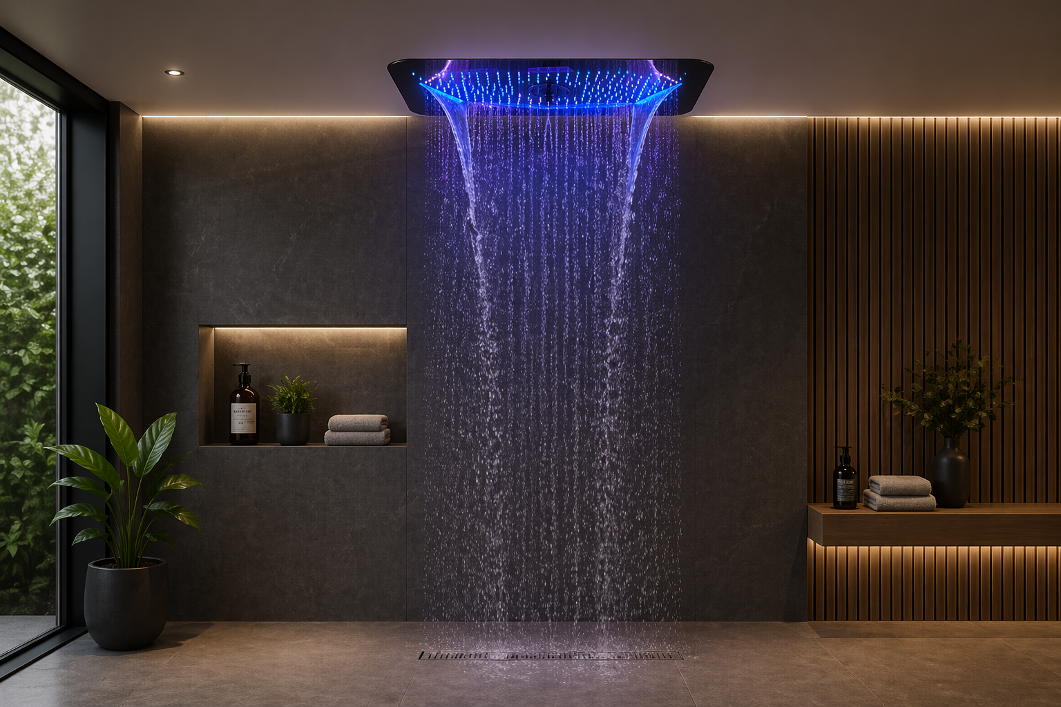 Rain shower head system